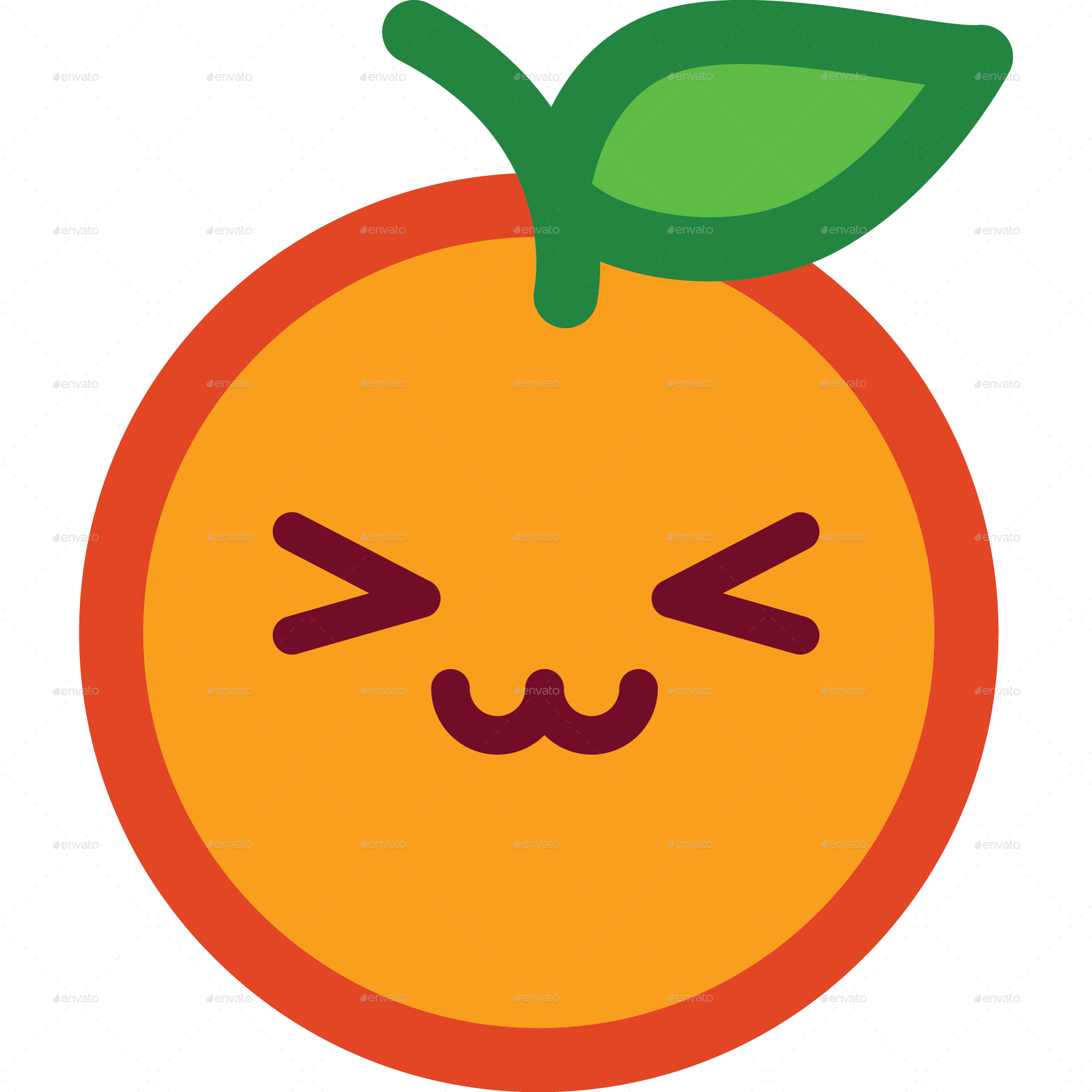 Orange Emoticon, Icons GraphicRiver